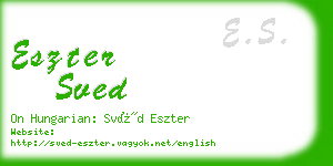 eszter sved business card